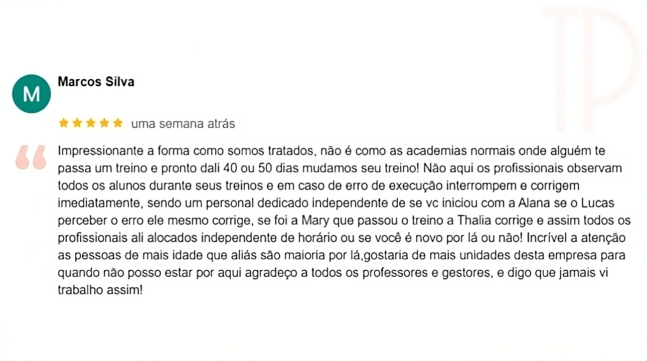 Google review 1 - alta escala